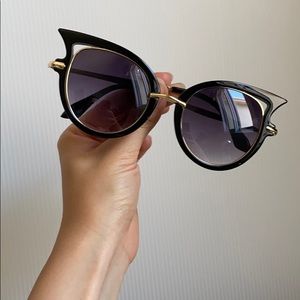 Black Cat Eye Sunglasses